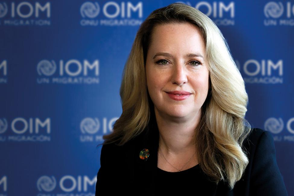 On Monday 15 May 2023, the Member States of IOM elected Ms. Amy Pope as its new Director General. Photo: IOM