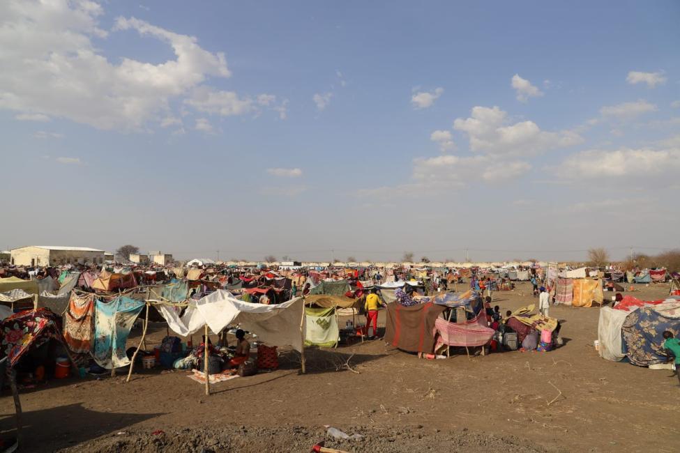 People fleeing the violence arrive in South Sudan. Photo: IOM 2023/Kennedy Omondi