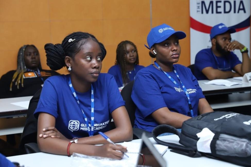 Global Migration Media Academy participants in Nigeria, in an archival image. Photo: IOM